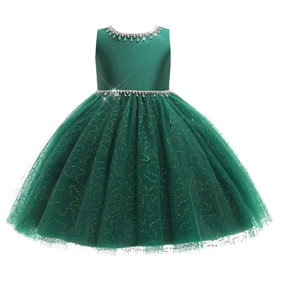 NWT Beautiful Sparkling Bling Rhinestone Sequins Christmas Or Flower Gir… - Picture 12 of 16